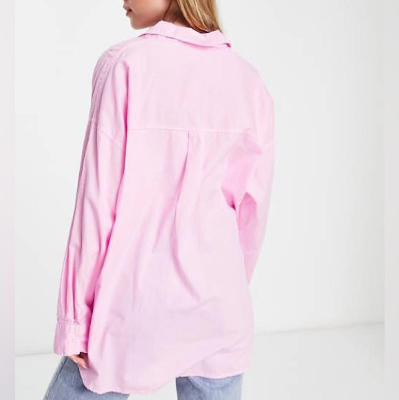 Cotton On Curve Dad Shirt in Soft Iris/Pink Shirt, NWT, Size 20-22