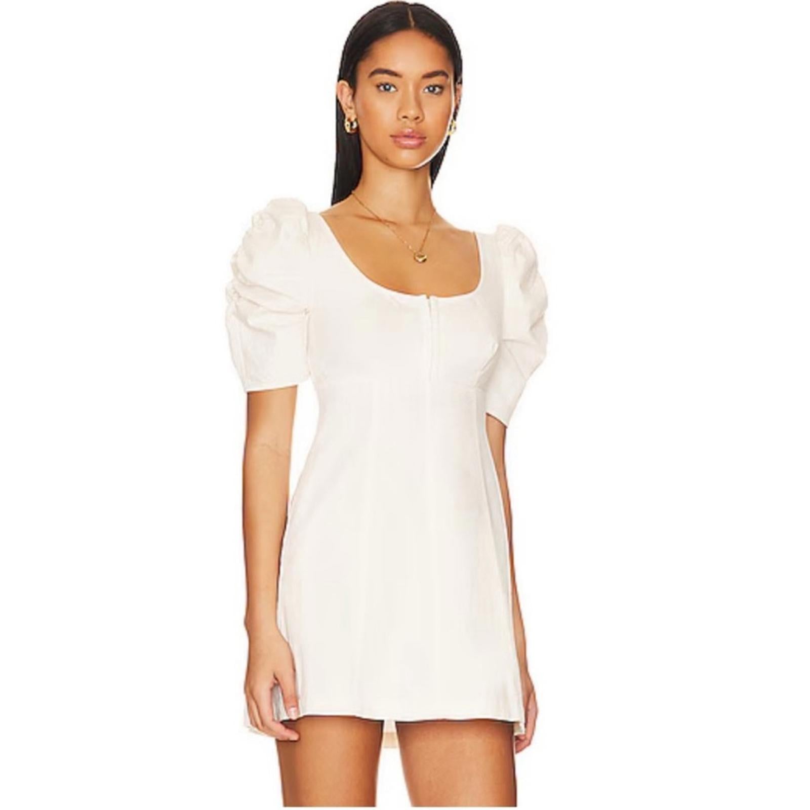 Free People Cotton Cheyenne Denim Mini Dress, Size XL New w/Tag