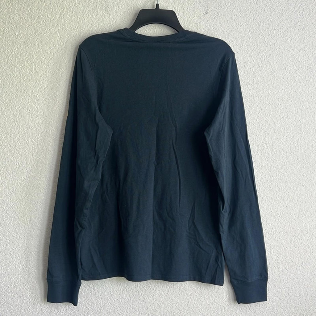 Columbia Classic-Fit Stripe Logo Graphic Long-Sleeve T-Shirt in Navy NWT, Size S