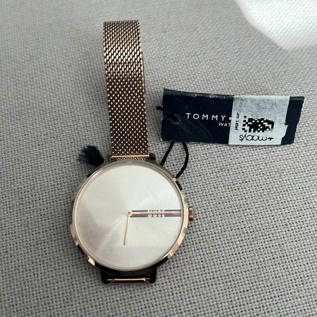 Tommy Hilfiger Alexa Carnation Rose Gold-Tone Mesh Ladies Watch #1782158 NWT