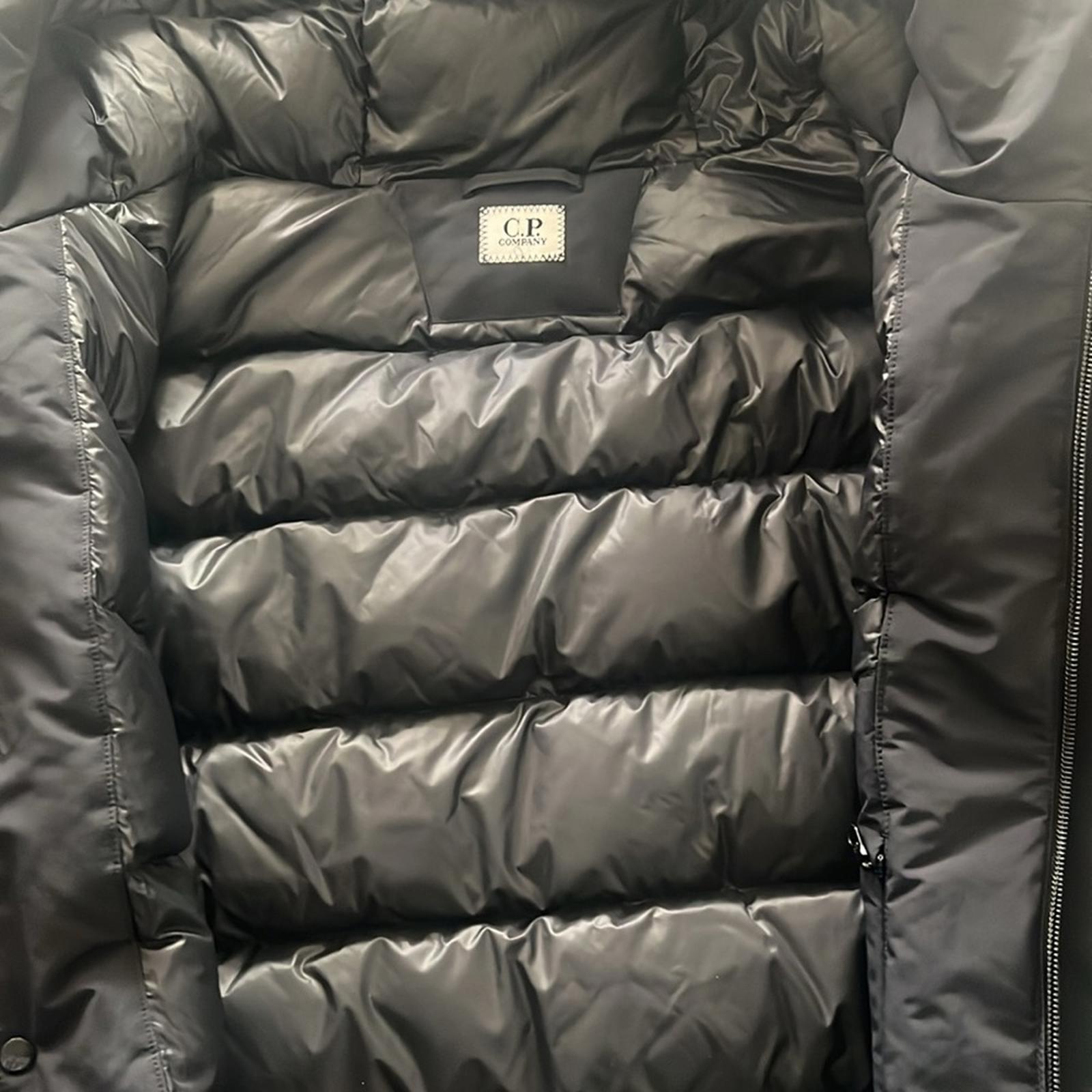 C.P. Company Micro M Re-Cycled Long Parka Coat, Black Size 52/XL NWT Retail $925