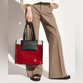 Proenza Schouler White Label Morris Large Coated Canvas Tote in Red, New w/Tag