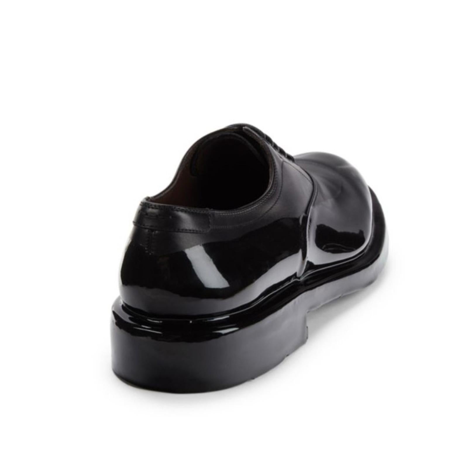 Salvatore Ferragamo Dipped Leather Oxford Shoes Size 6 EEE NEW in Box + DustBag