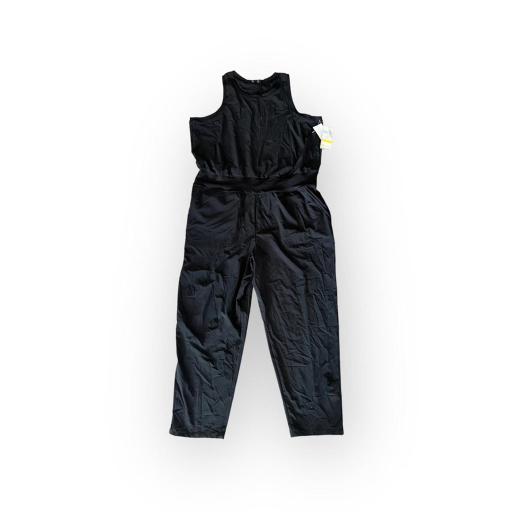NEW Zella Pursuit Sleeveless Jumpsuit in Black, Plus Size 2X New w/Tag