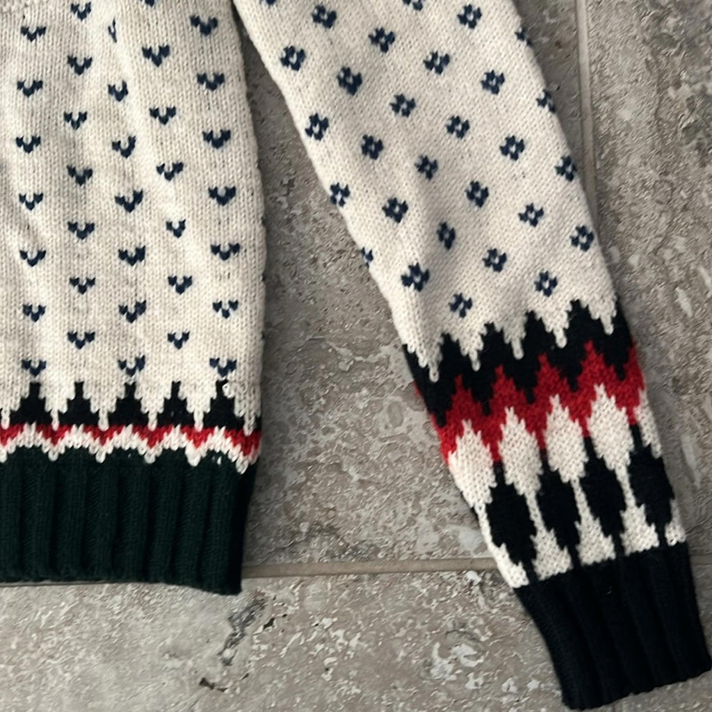 Polo by Ralph Lauren Mixed Print Turtleneck Sweater, Size XS New w/Tag