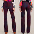 Trina Turk The Willis Flare Pants Multicolor Houndstooth Print Size 0 EXCELLENT!
