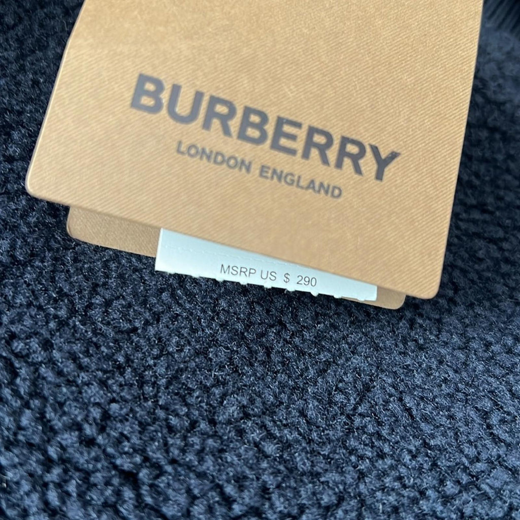 Burberry Edgar Scattered Logo-Print Joggers, Navy Black, Boy's Size 6Y New w/Tag