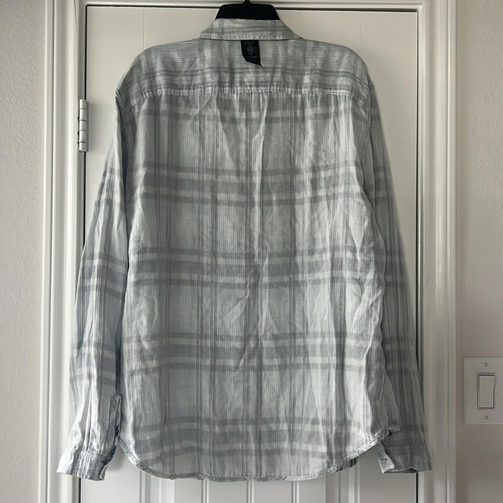 John Varvatos Neil Reversible Regular Fit Sport Shirt Dusted Blue, NWT, Size XL