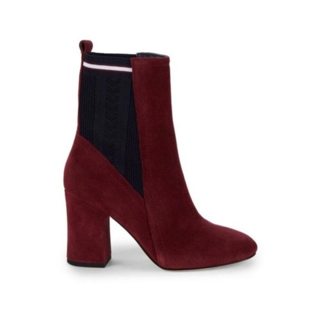 Etienne Aigner Pull-On Boots in Burgundy Suede, Size 11 NEW w/Dust Bag $328