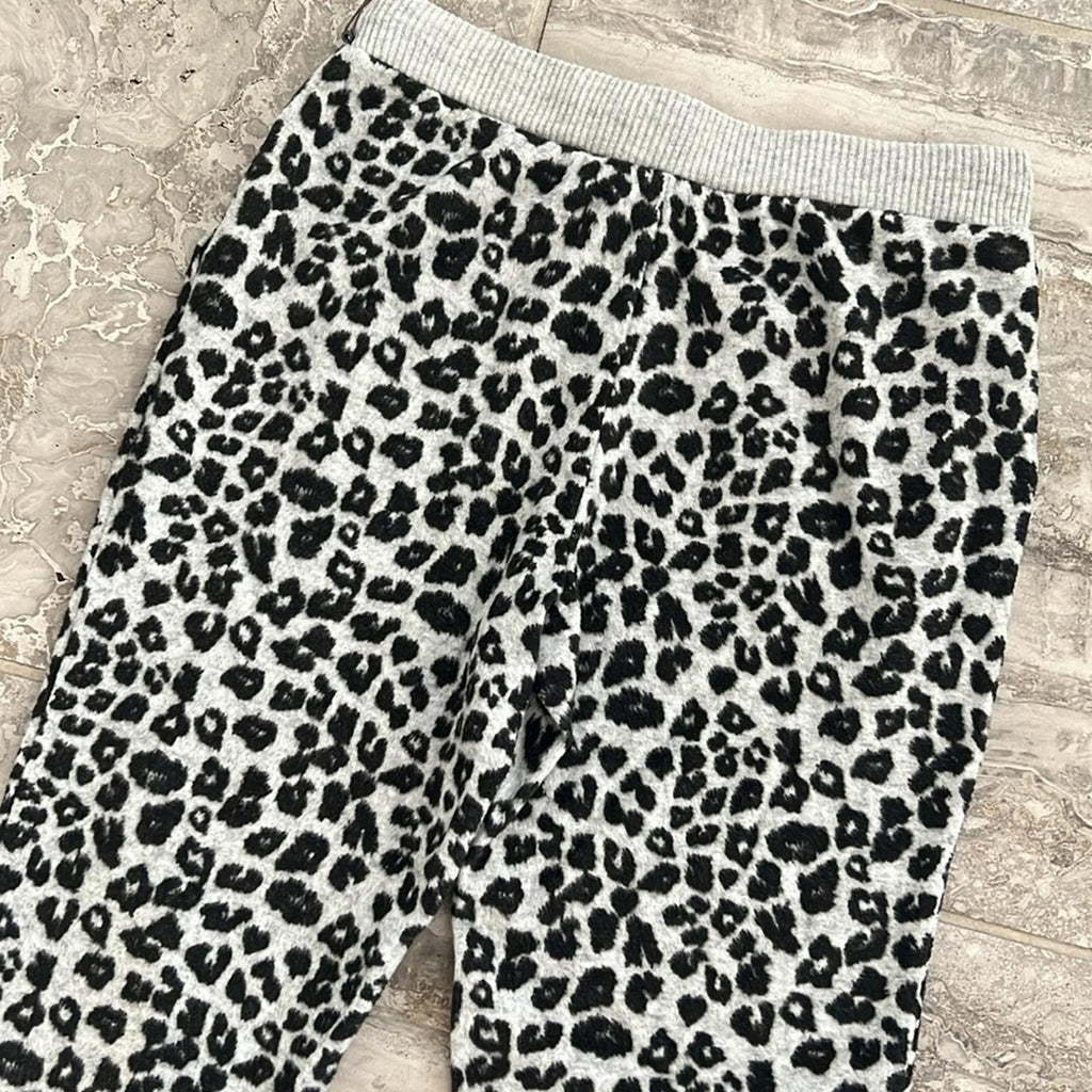 Vince Camuto Cheetah Print Jogger Pants in Grey & Black, Size XS New w/Tag