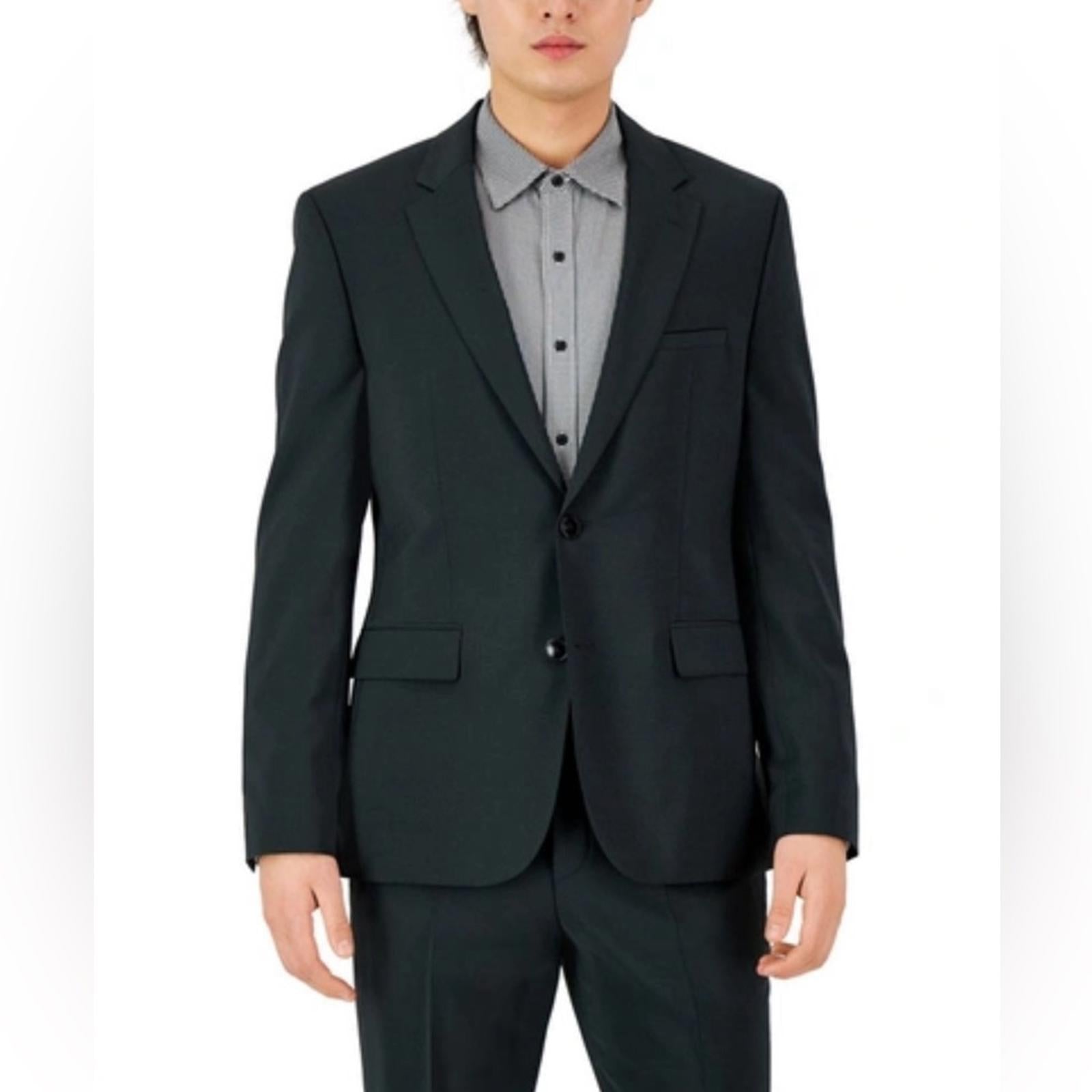 NWT Hugo by Hugo Boss Modern-Fit Super Flex Suit Jacket, Size 46R Retail $445