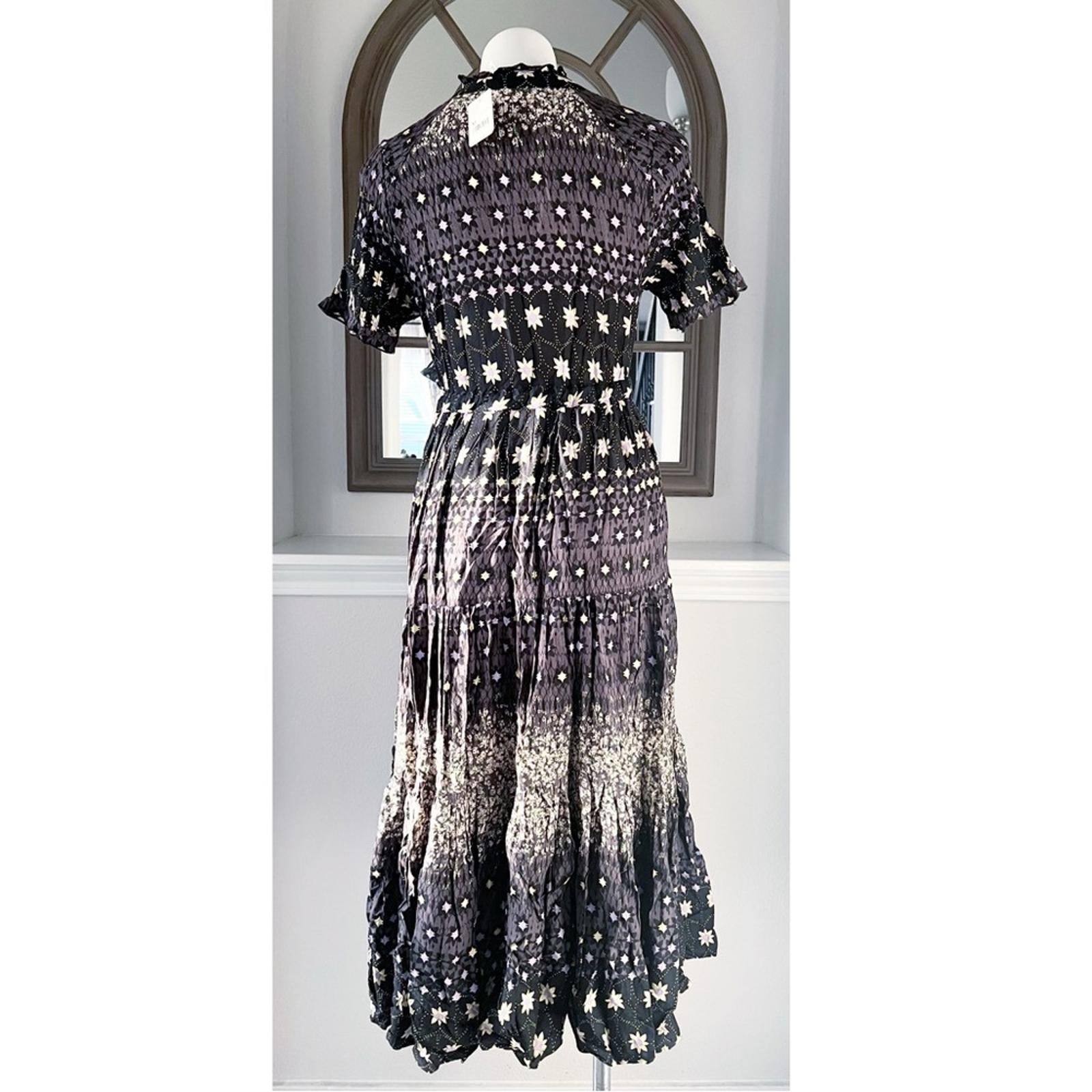 Free People Rare Feeling Printed Maxi Dress Brown Size M New w/Tag $148 SOLD OUT