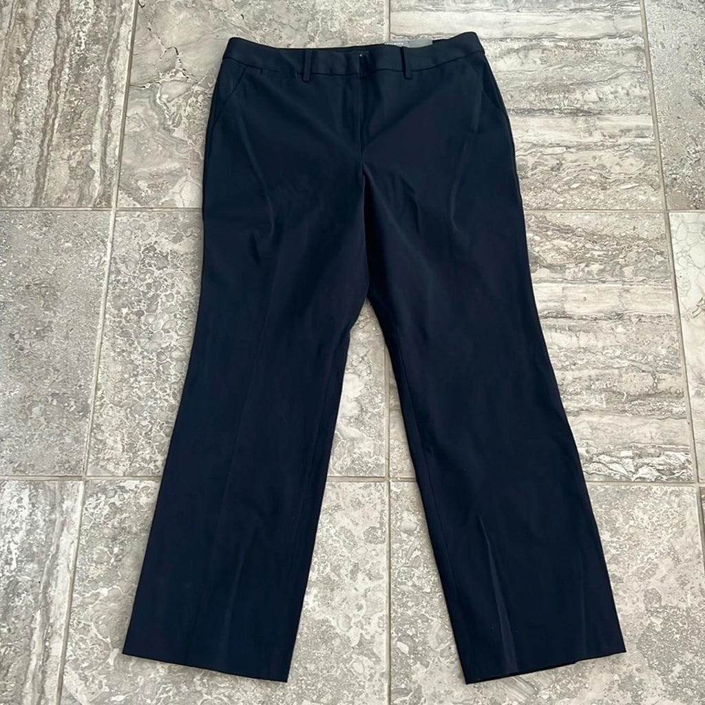 NEW Talbots Bi-Stretch Barely Boot Black Pants, Curvy Fit Size 14 New w/Tag $109