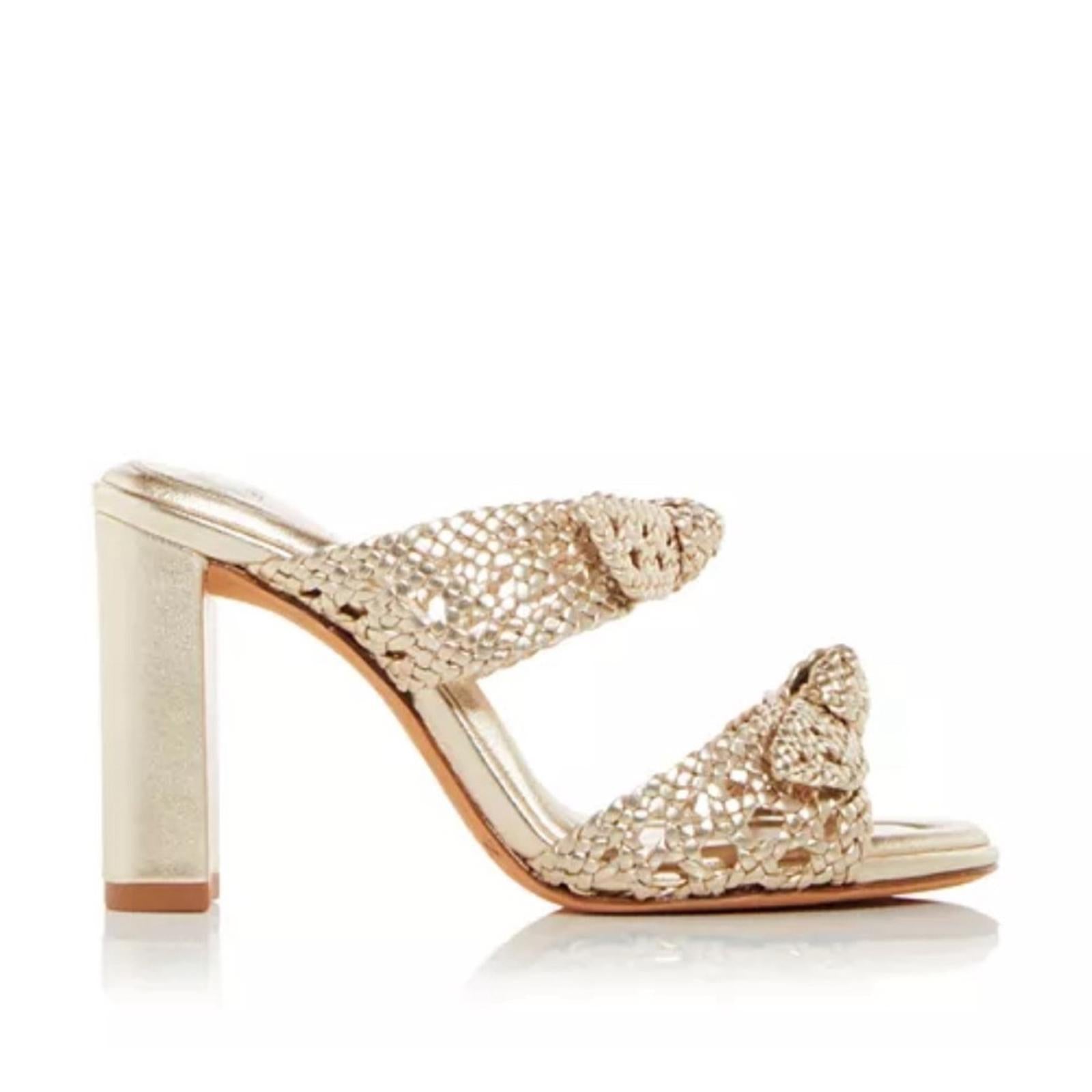 Alexandre Birman Clarita Braided Block Heel Sandals, NWT, Size 36