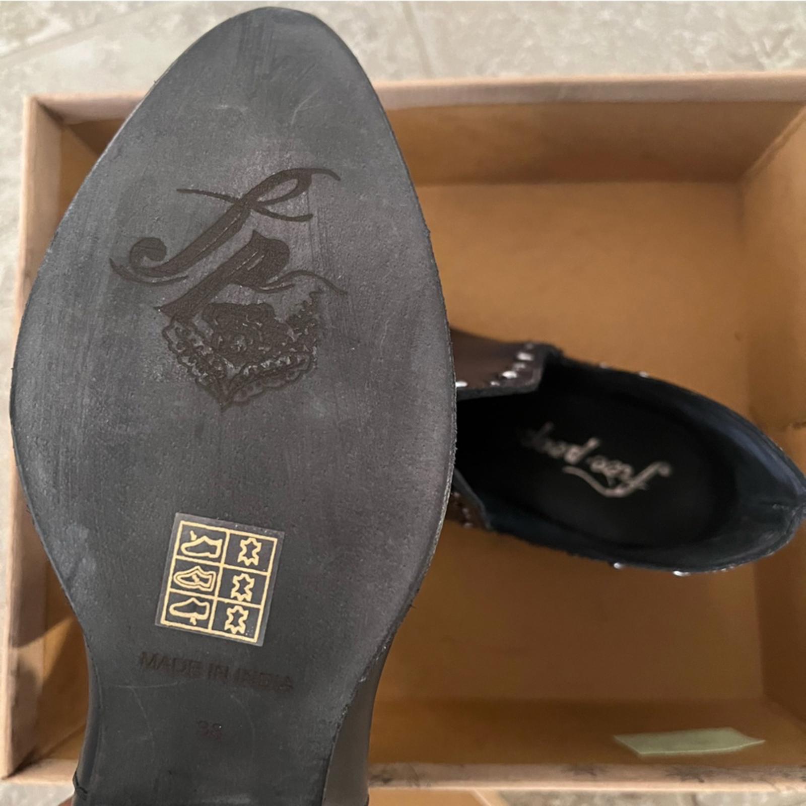 NEW Free People Studded Split Bootie in Black, Size EU 38, US 8, New in Box