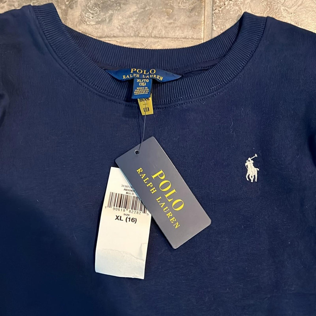 Polo Ralph Lauren Newbury Floral Fleece Sweatshirt Dress Girl’s XL(16) New w/Tag