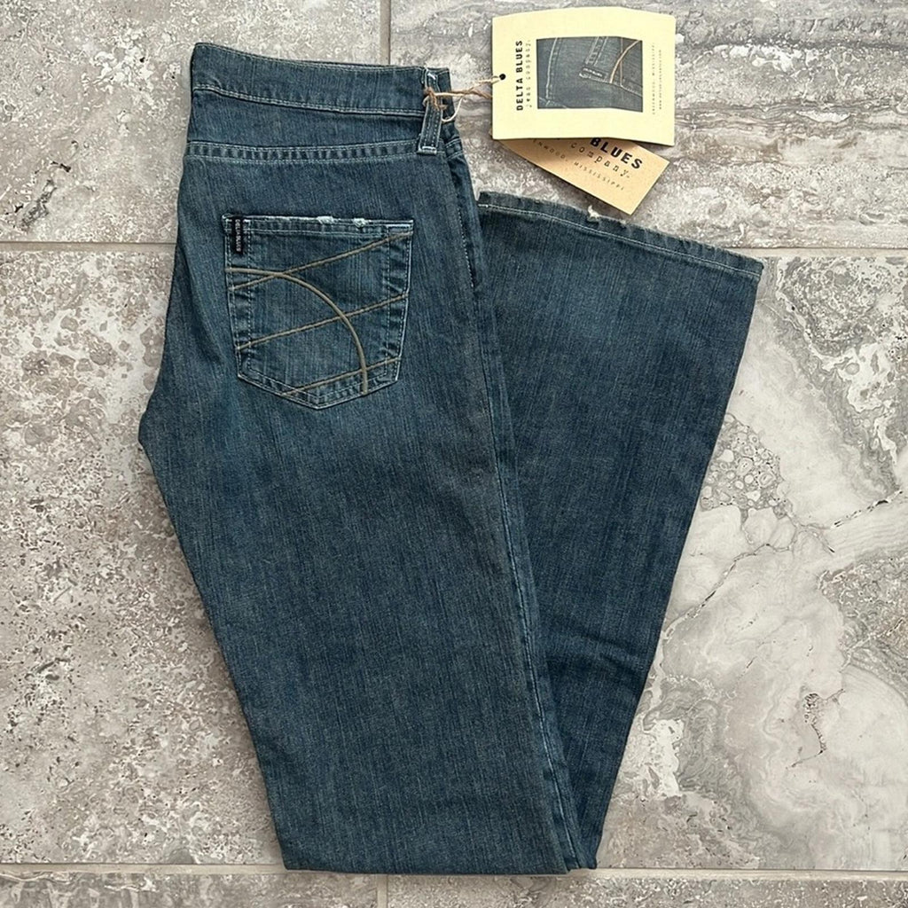 Delta Blues Low Rise Stretch Bootcut Jeans, Size 27 New w/Tag