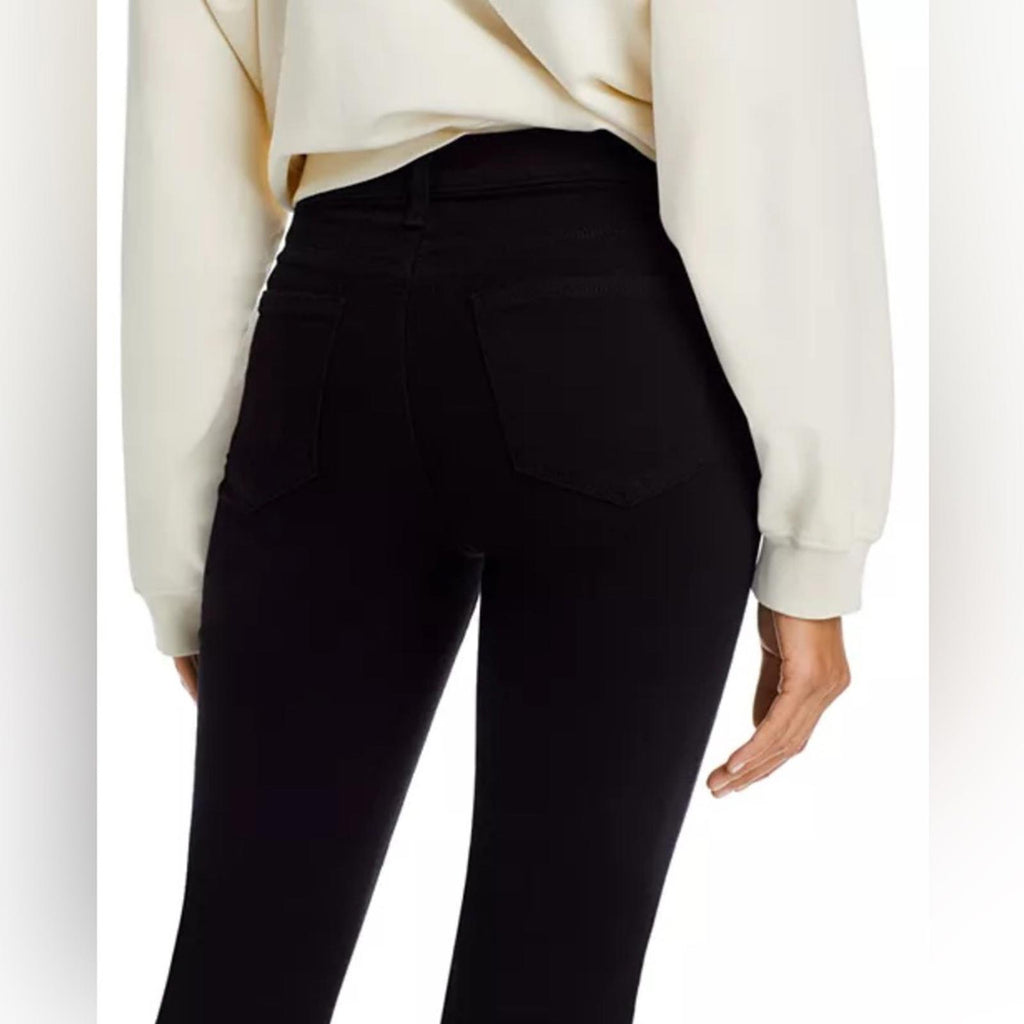 L’Agence Kendra High Rise Crop Flare Jeans in Black, Size 28 NWT Online for $275