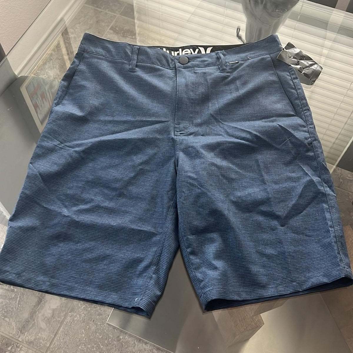 HURLEY Benton Walk Shorts, Blue Size 31 New w/Tag