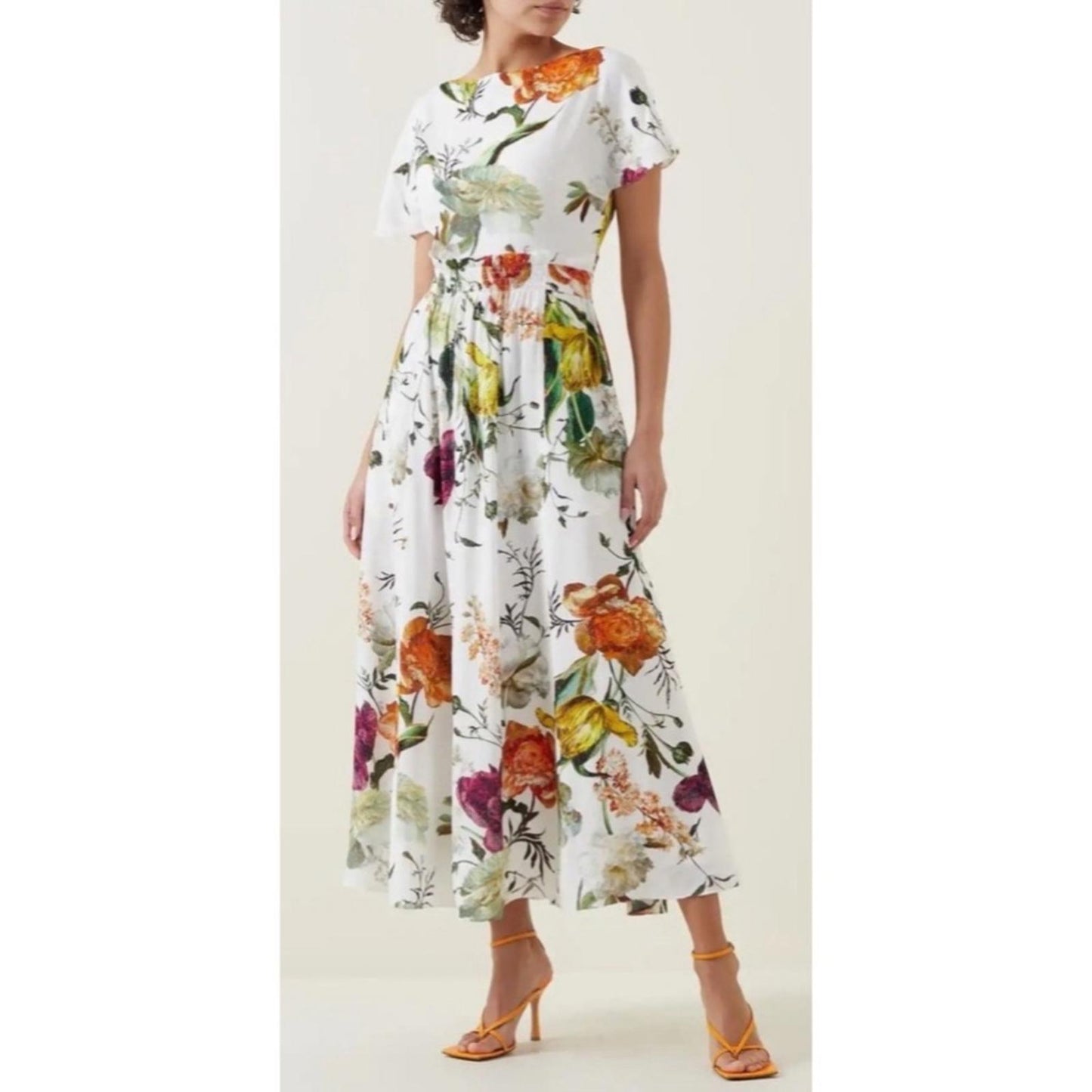 ERDEM Brealey Bouquet Pattern Fraser Dress Size US4 | UK8 New with Tag