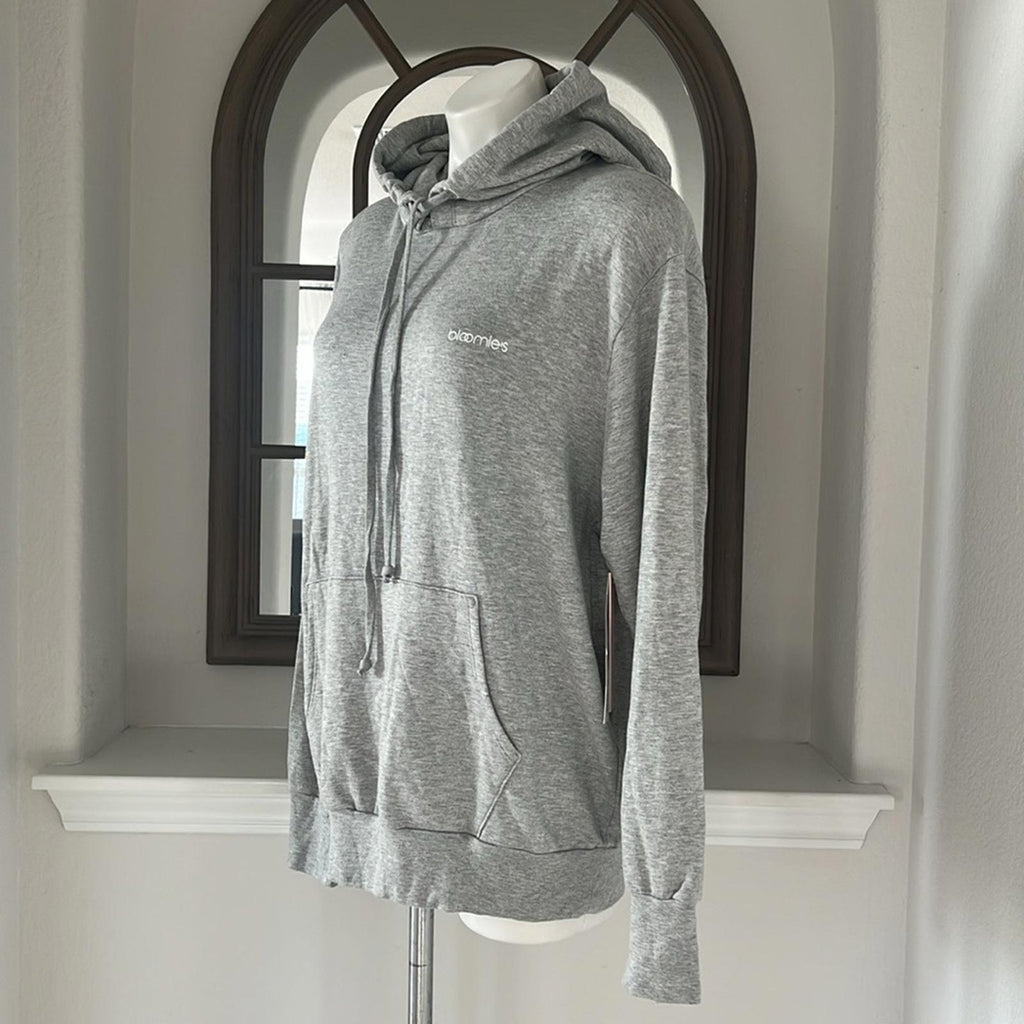 Bloomie's Unisex Rainbow Logo Hoodie in Heather Grey, Size M New w/Tag