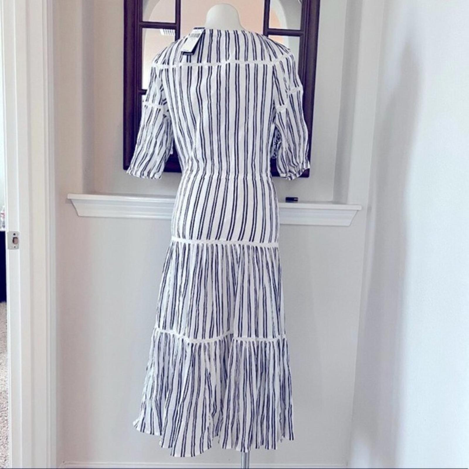 Lauren Ralph Lauren Peasant Maxi Dress in Winter Cream Size 2 New w/Tag