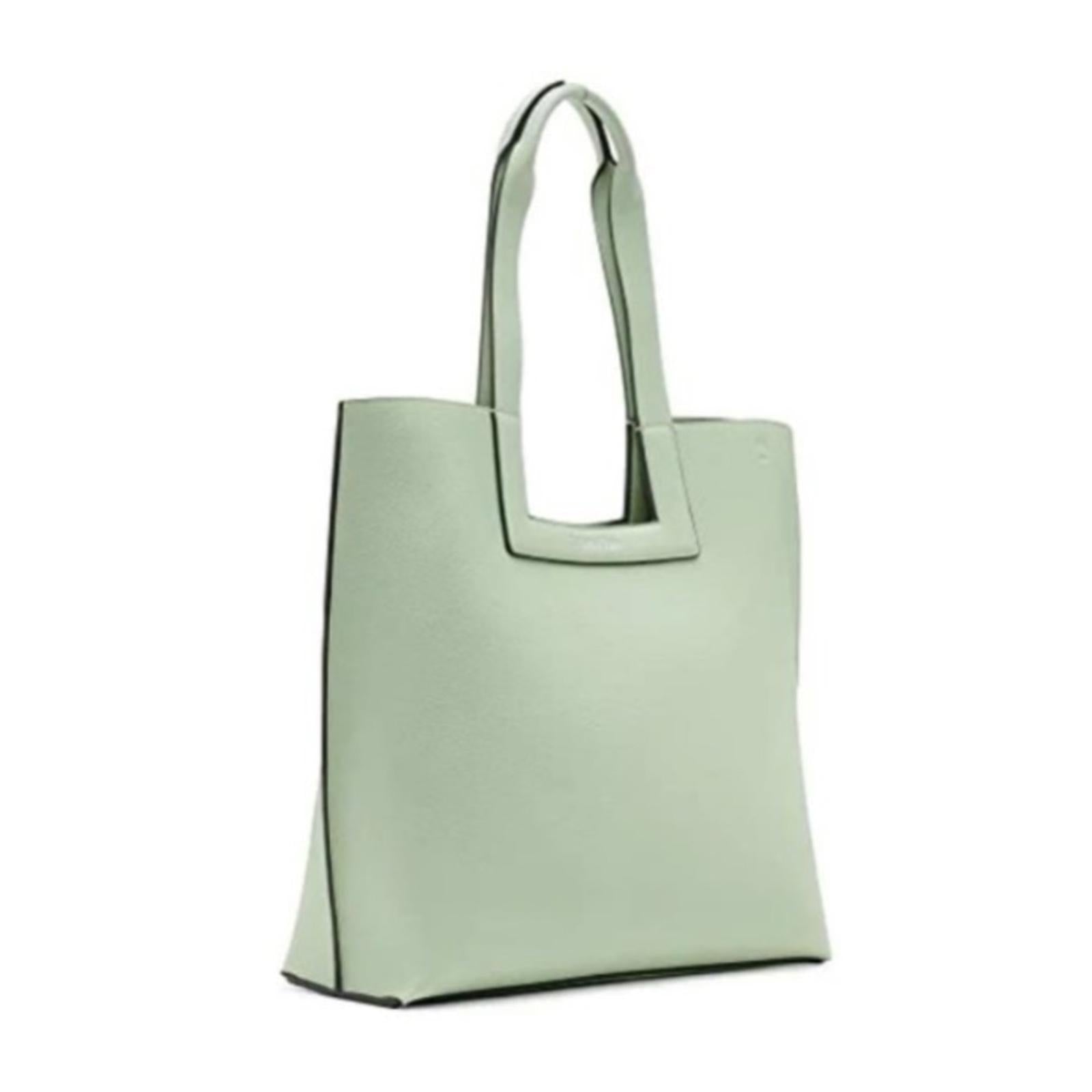 NEW Calvin Klein Bette XL Tote Crossbody Set Green, Vegan Shoulder Bag Duo $178
