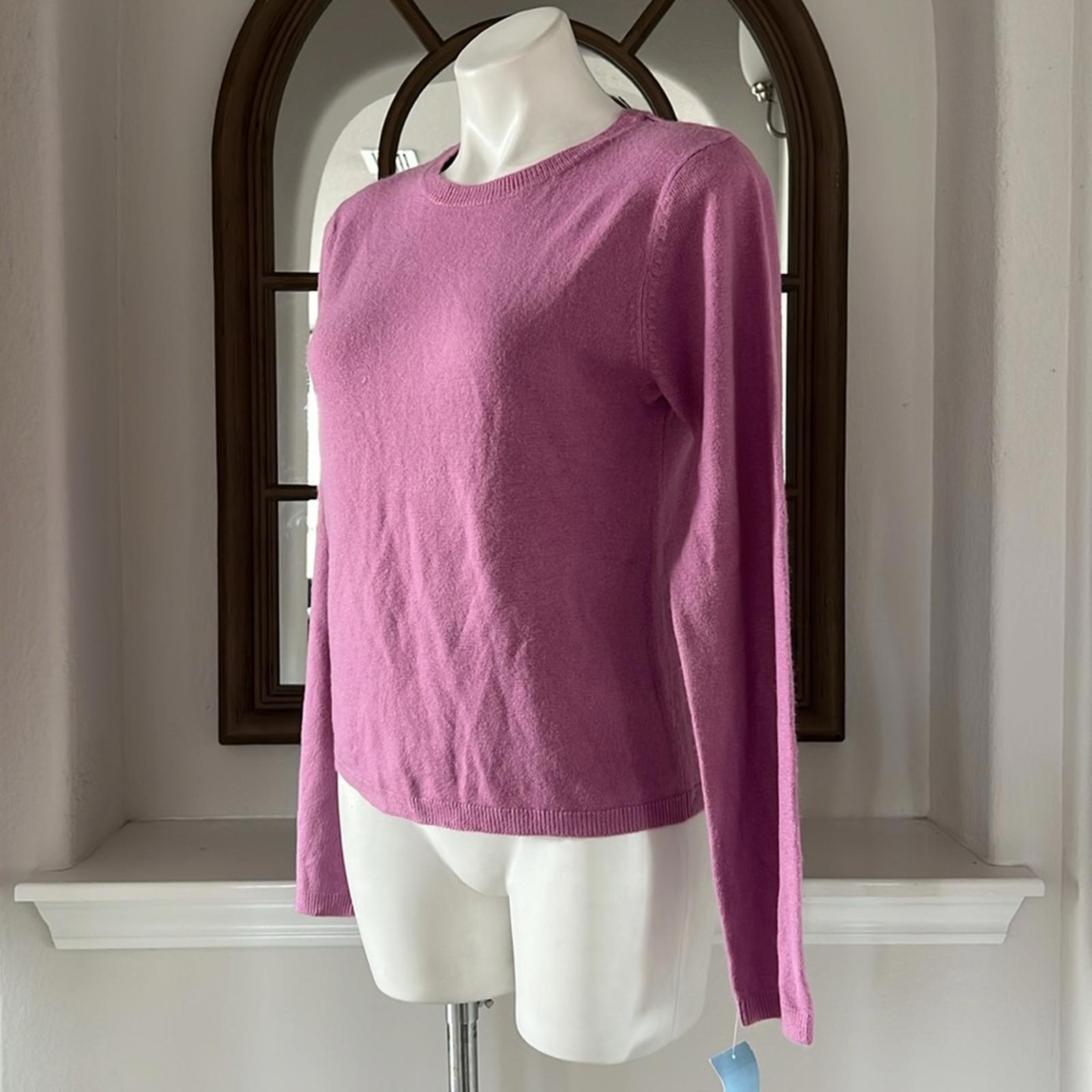Atlantique Pink Crewneck Sweater, Size L New w/Tag