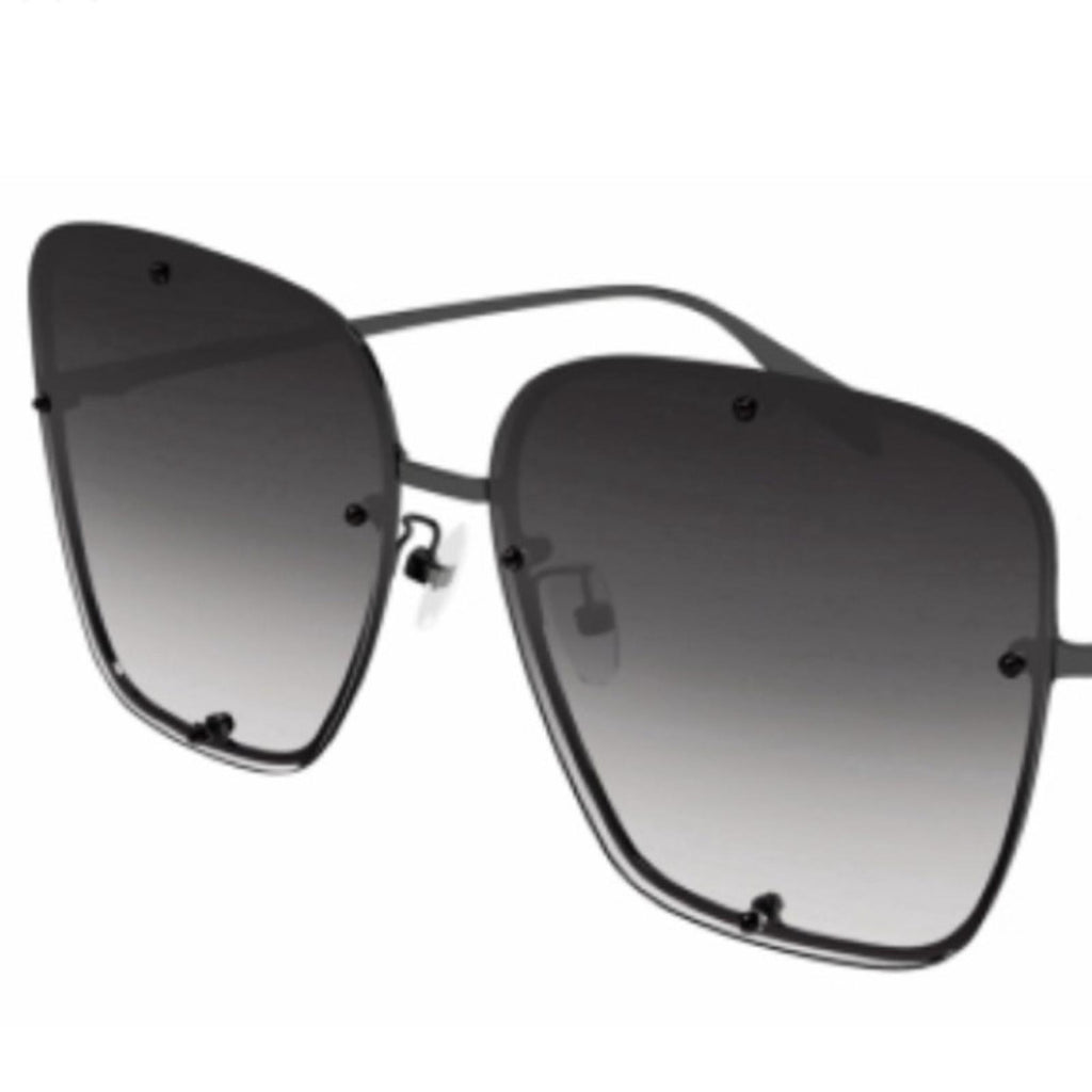 NEW Alexander McQUEEN Oversize Square Frame Sunglasses, 63mm New w/Case