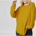 Free People Shimmy Shake Open Twist Back Top/ Sweater in Gold, Size S New w/Tag