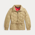Polo Ralph Lauren Water-Repellent Belted Quilted Jacket Size 6X New w/Tag
