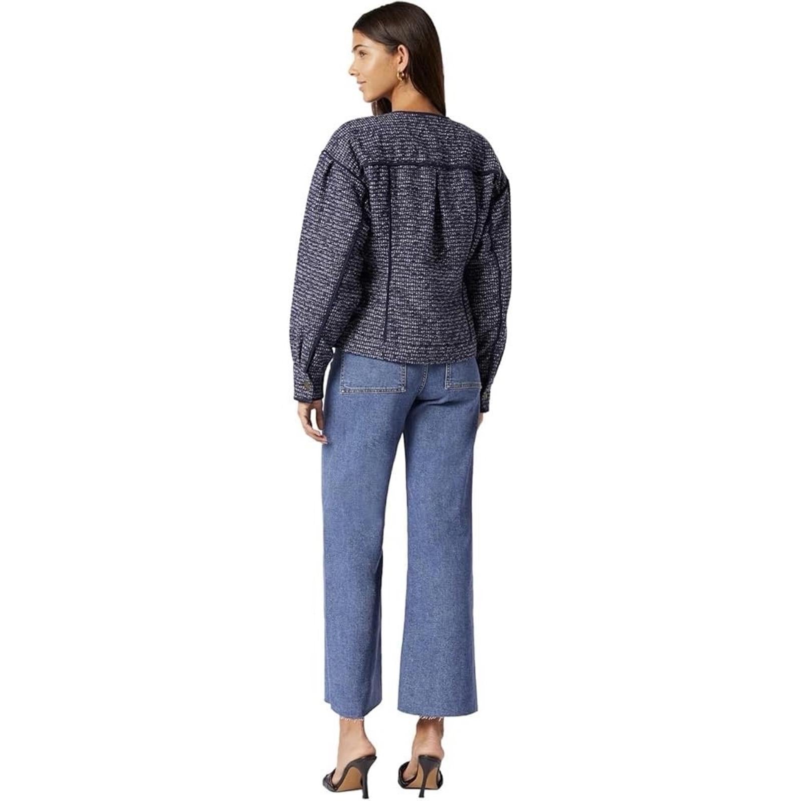 NEW Joie Malet Jacket in Midnight Navy Multi, Size 0 New w/Tag Retail $378