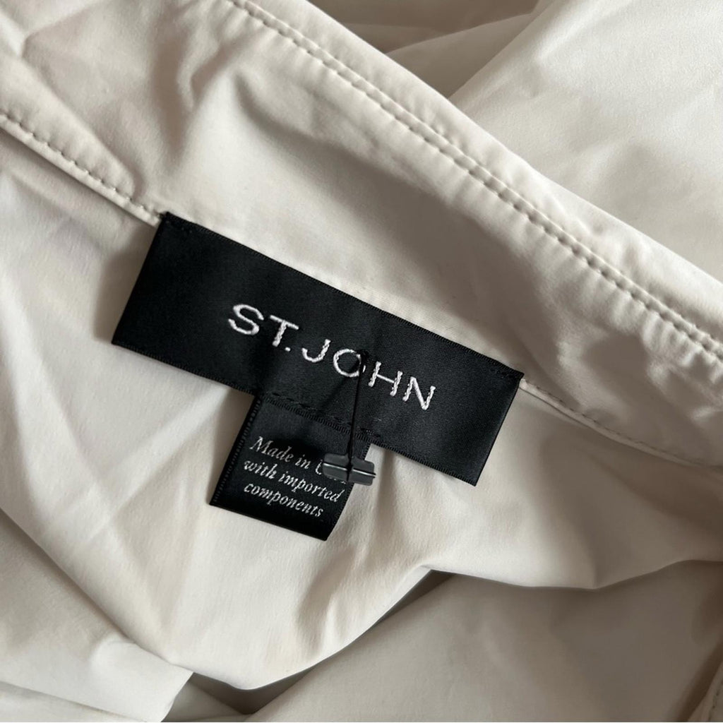 ST JOHN Lightweight Jacket, Light Grey