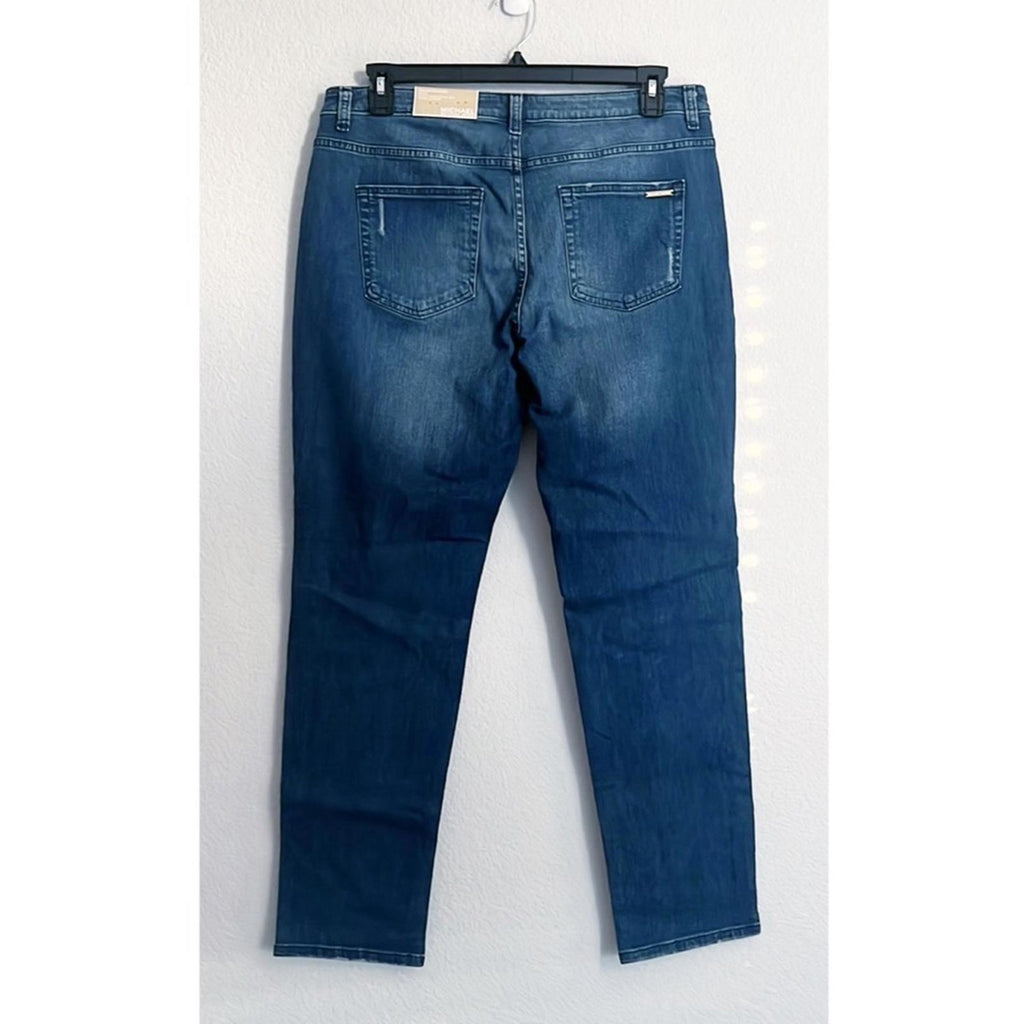 Michael Kors Straight Leg Jeans in Antique Wash, NEW, Size 12