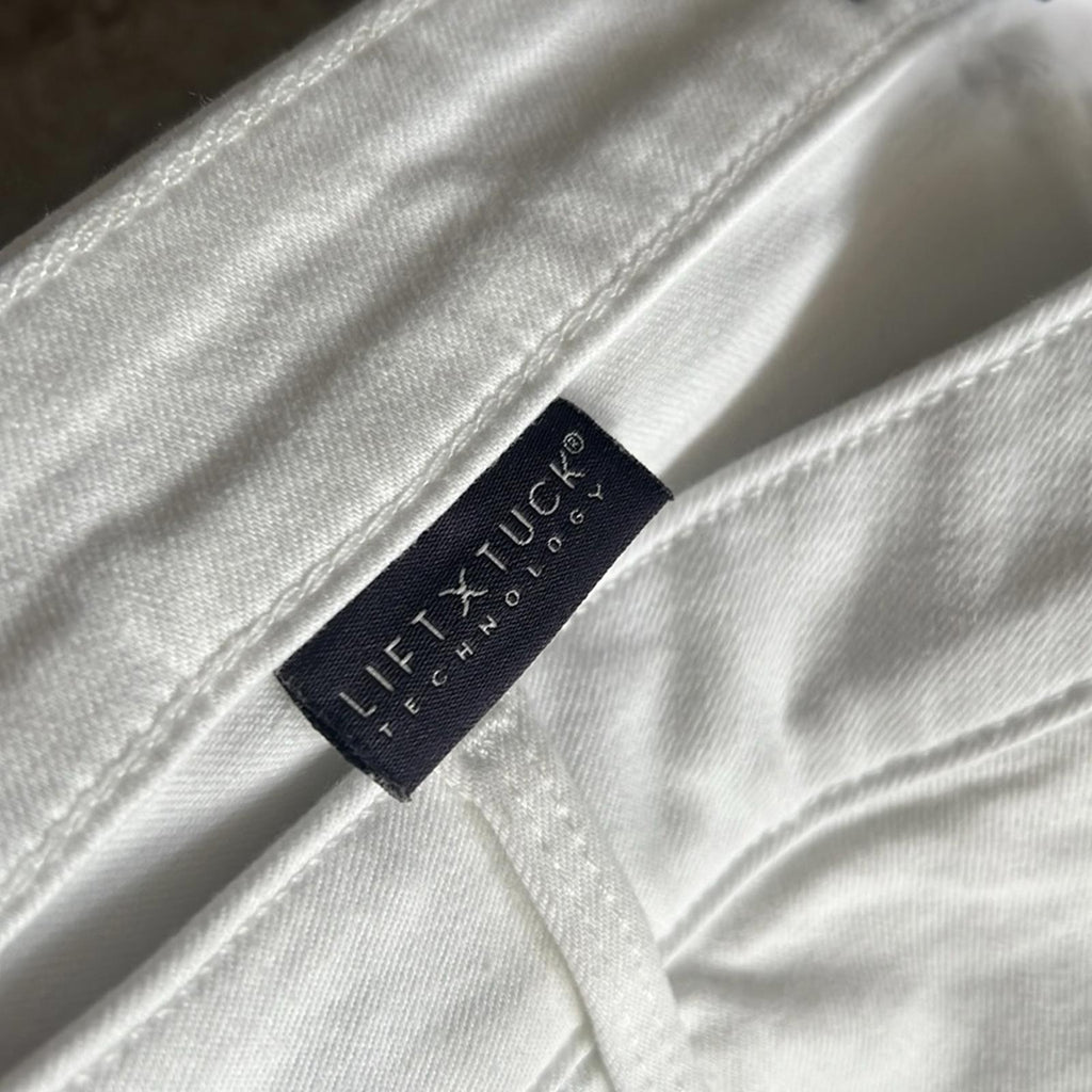 NYDJ Teresa High Waist Fray Hem Wide Leg Jeans, in White Size 16, New w/Tag