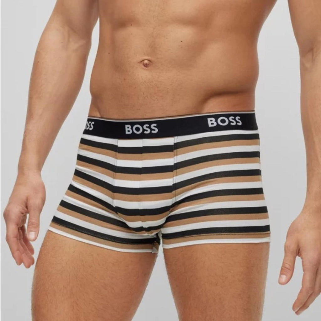 Hugo Boss 2-Pack of Stretch-Cotton Trunks with Logo Waistbands Size S, NEW w/Tag