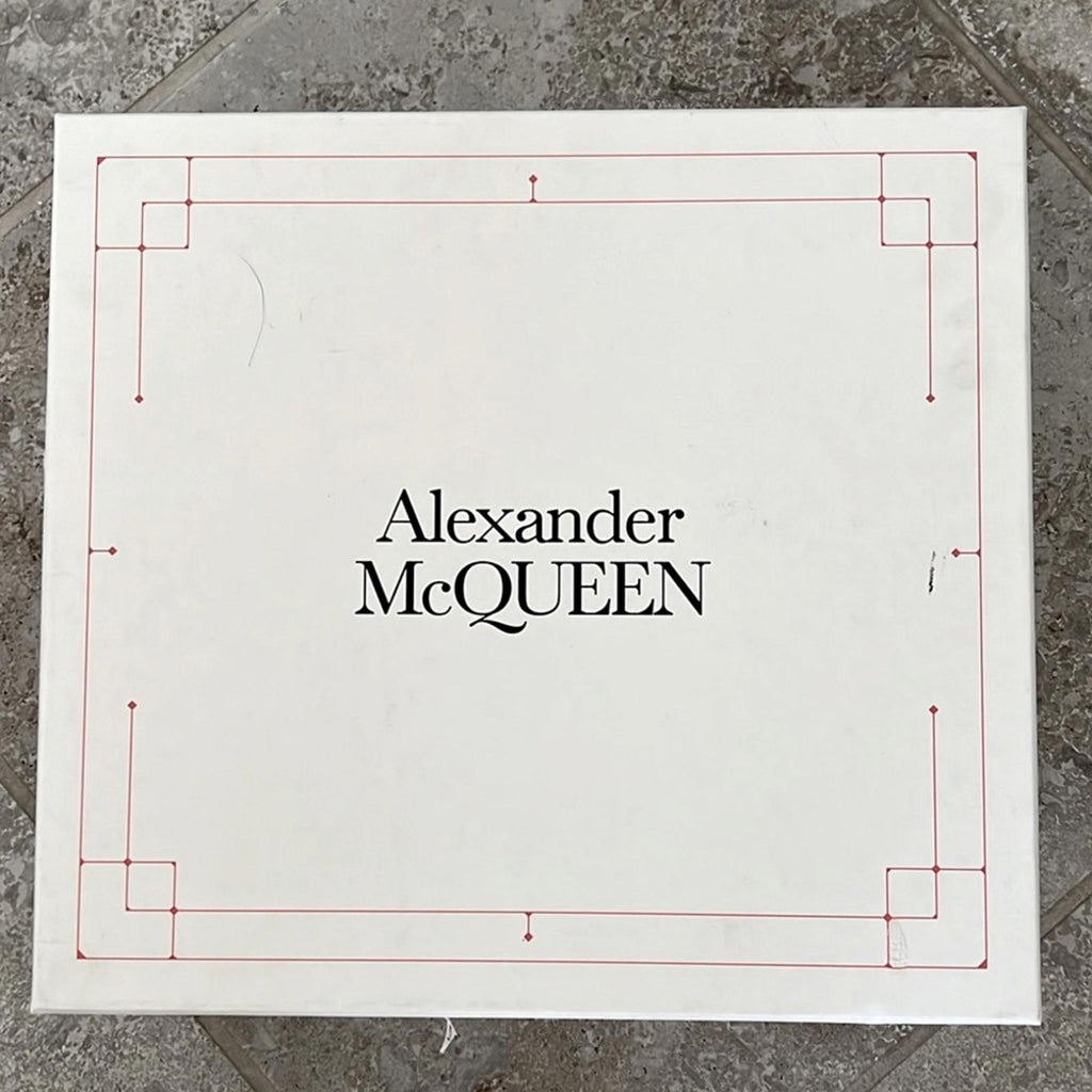 Alexander McQueen Tread Grommet Embellished Black Boots, Size 39.5, Retail $1290