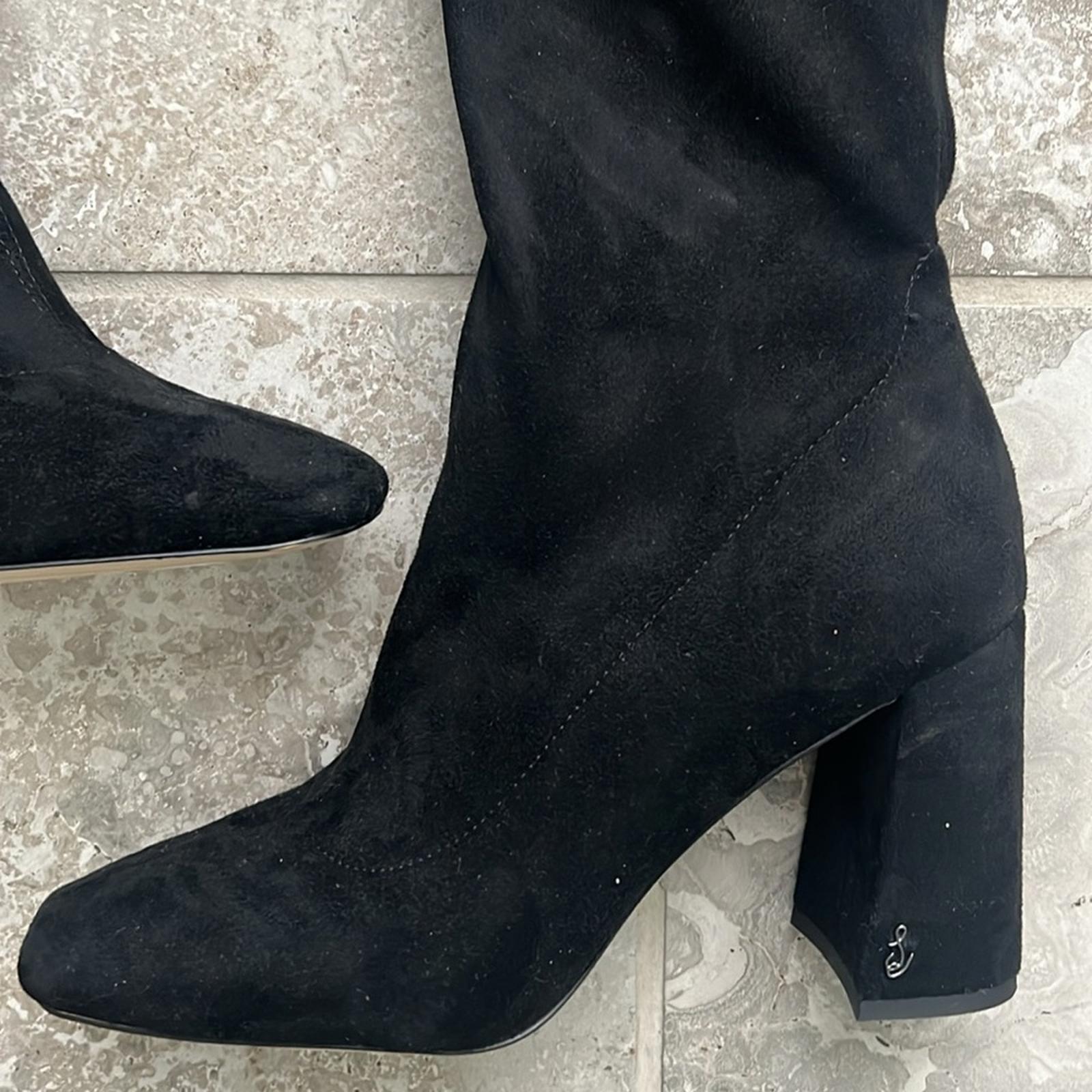 Sam Edelman Cosette Over-the-Knee Boots in Black Suede, REVOLVE Size 8.5 NEW
