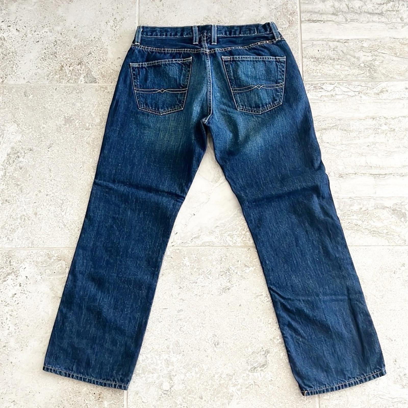 Lucky Brand 221 Original Straight Jeans, Blue Wash Size 33 X 32 EXCELLENT!