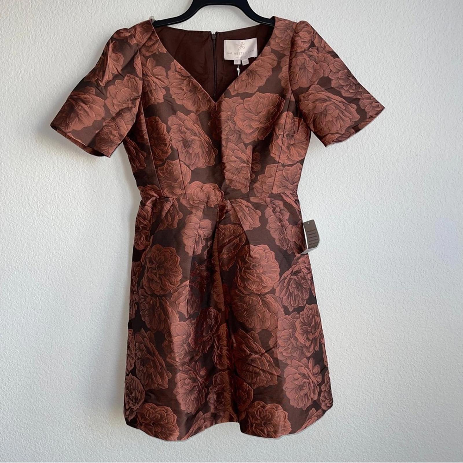 Gal Meets Glam Ingrid Jacquard Fit & Flare Dress, Size 2 New w/Tag