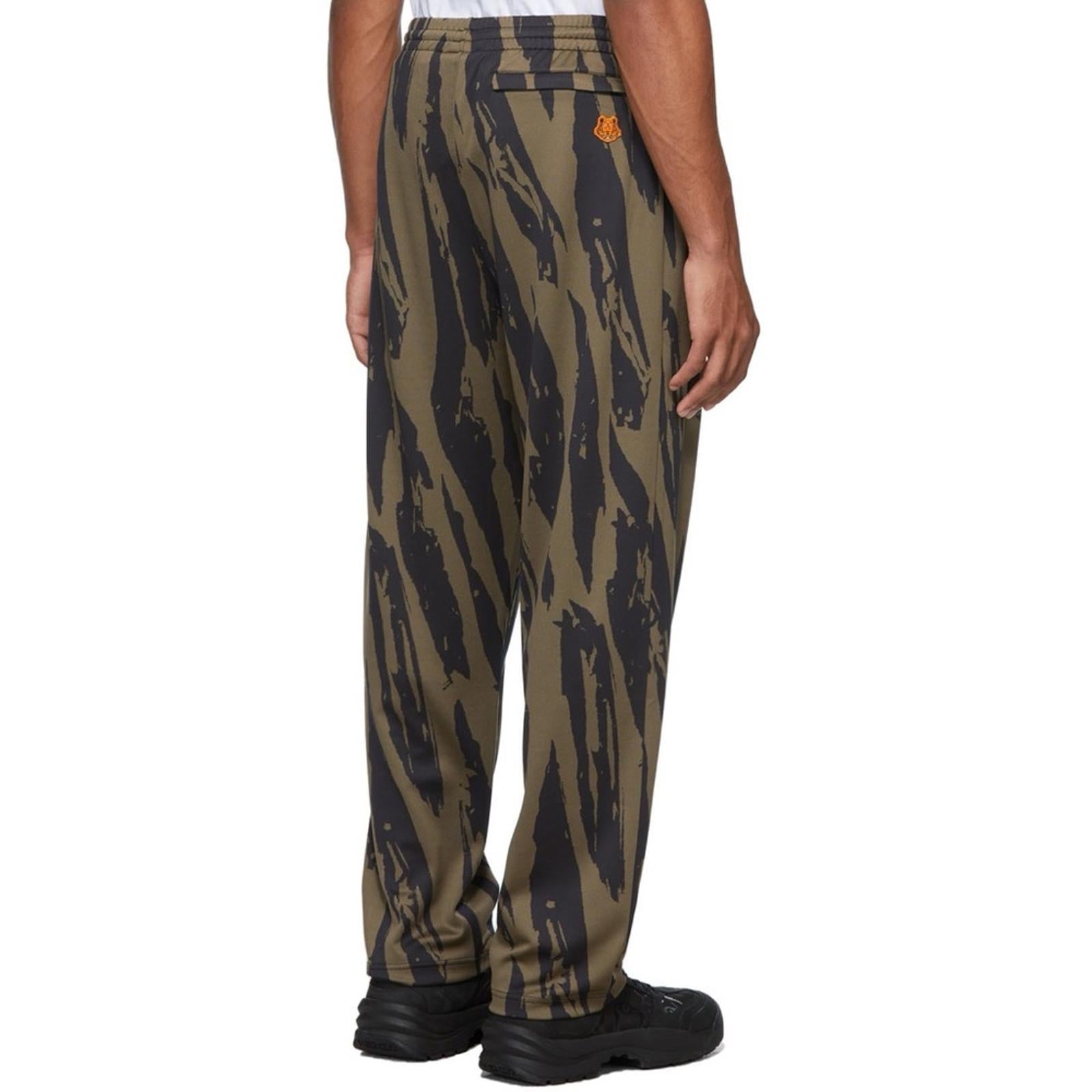Kenzo Pleat Camo Lounge Pants, Printed Track Size L New w/Tag Retail $480