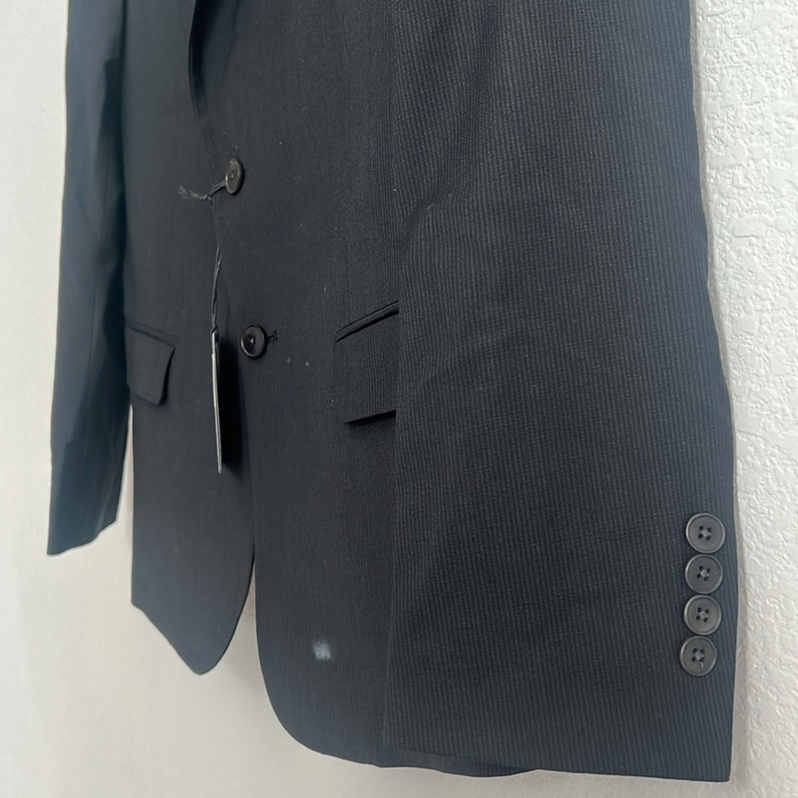 A|X Armani Exchange Wool Two-Button Blazer in Black, NWT, Size 38S
