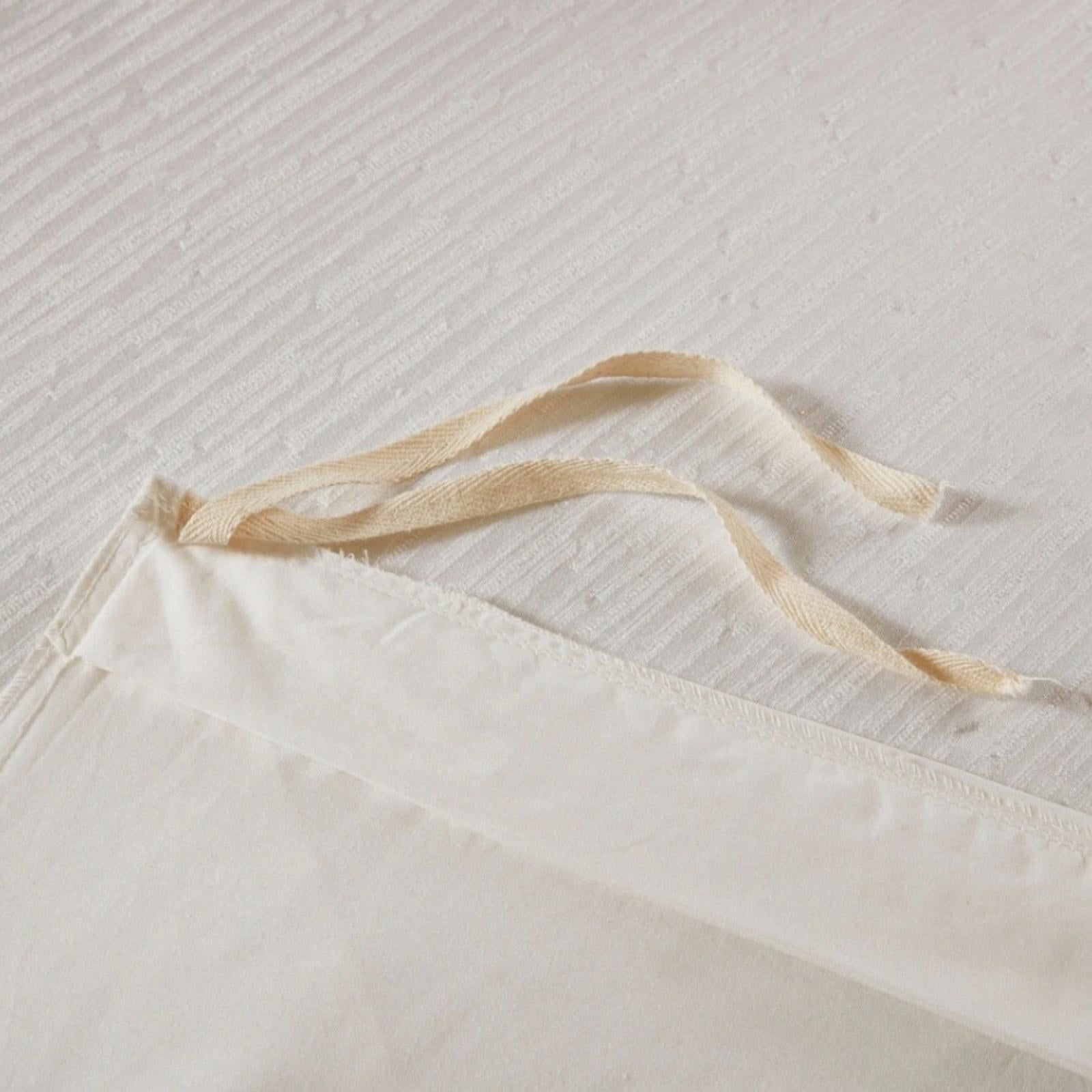 NATORI Hanae Queen Cotton Blend Yarn Dyed 3-Piece Duvet Cover Set, New w/Tag