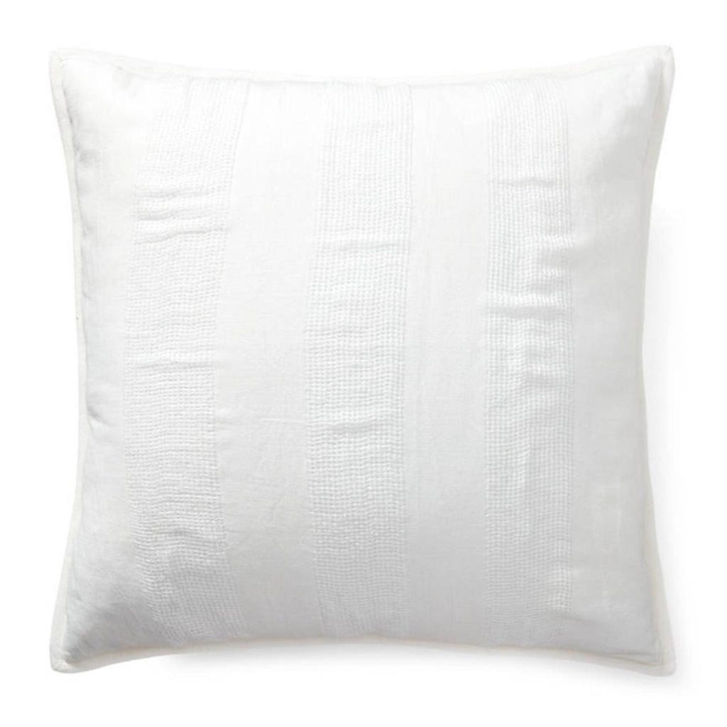 Lauren Ralph Lauren Bennett Texture Stripe Euro Sham in White, NWT Retail $135