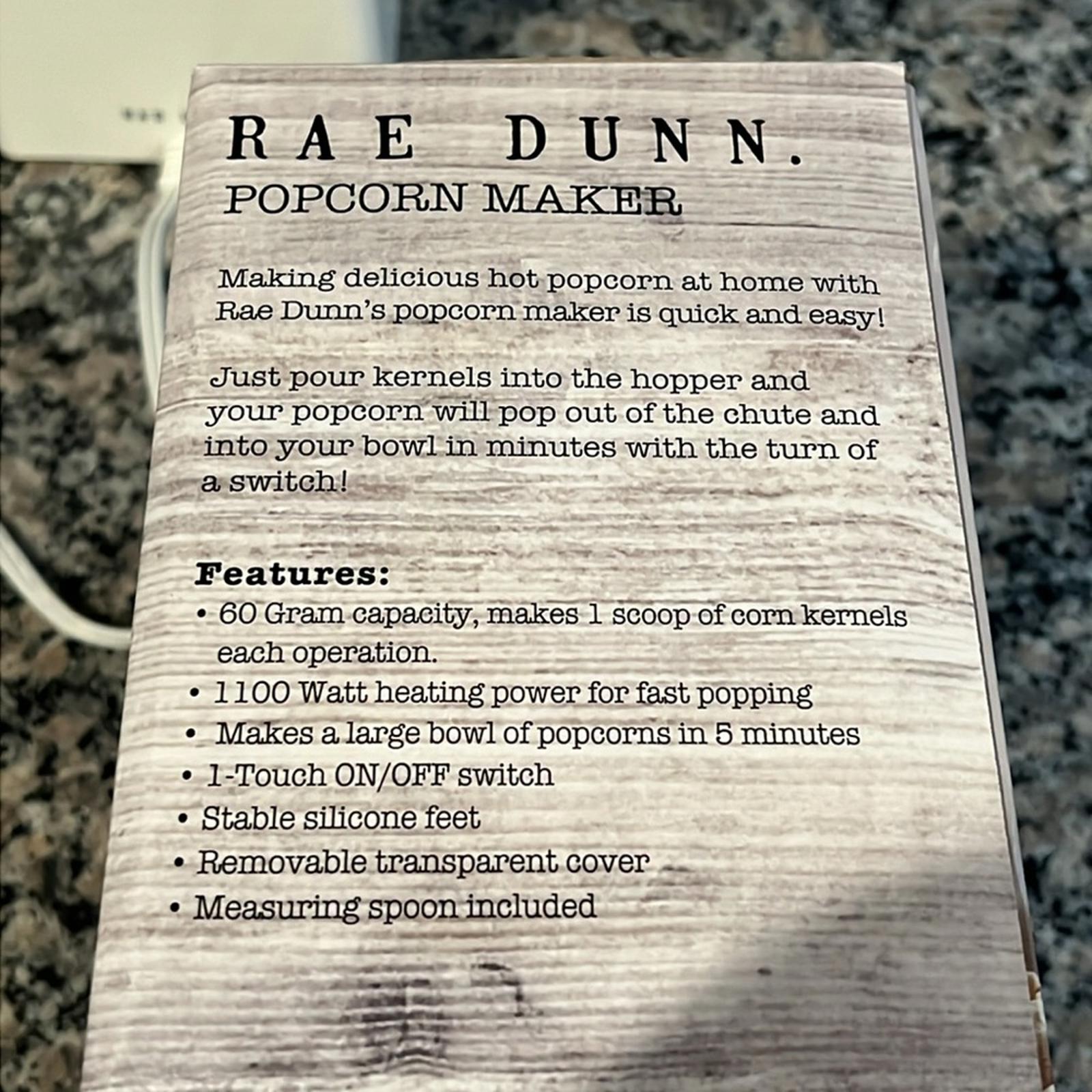 Rae Dunn Electric PopCorn Maker, NEW