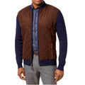 Tasso Elba Zip-Up Lightweight Quilted Coat in Navy/Brown, Size XL EXCELLENT!