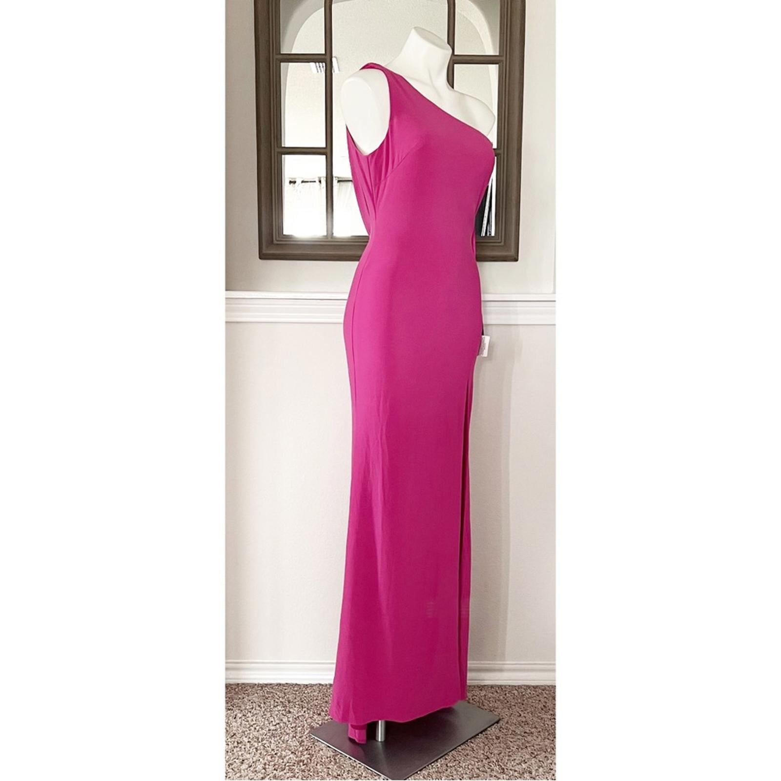 Mac Duggal IEENA Draped Back Gown/Dress in Candy Pink, Size 2 New w/Tag