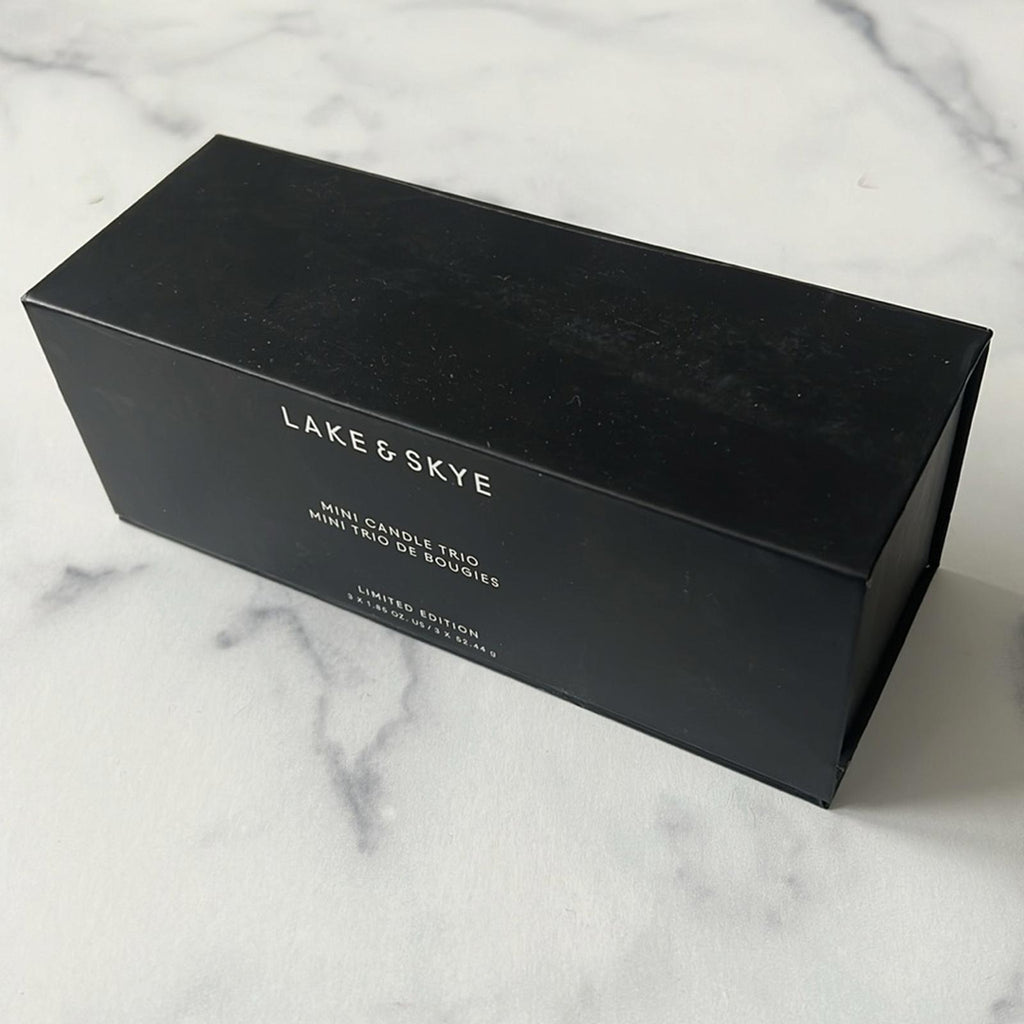Lake & Skye Mini Candle Trio, Limited Edition, Gift Set New in Box