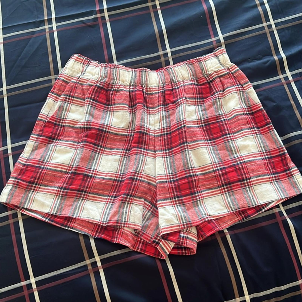 Eberjey Flannel Short Holiday Pajama Set, Size S New w/Tag $168