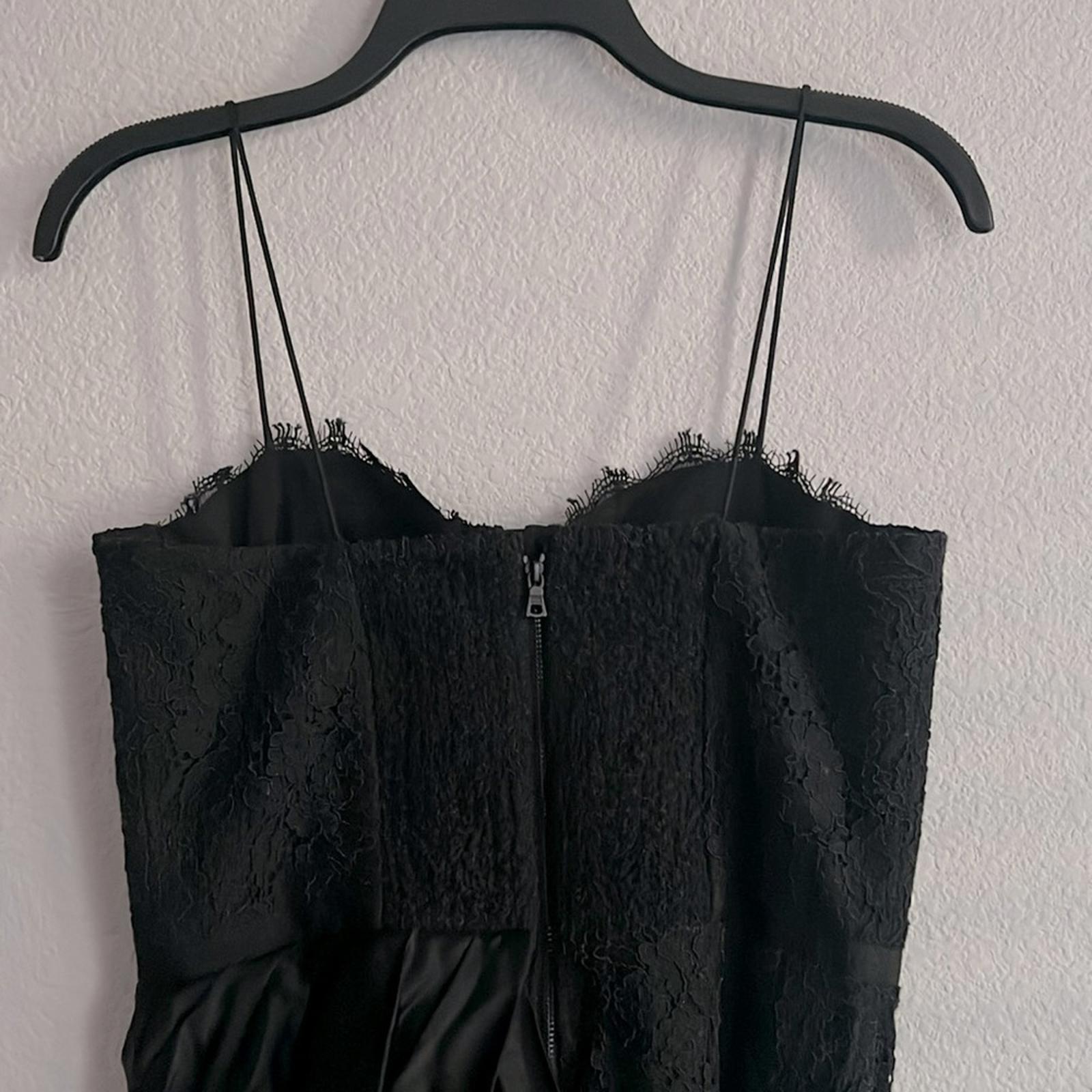 Alice and Olivia Rose Lace Draped Bustier Mini Dress, Size 6 New w/Tag $595